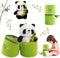 Emoin Panda Stuffed Animals 11.8 Inch Bamboo Plush Toy, Panda Pillow, Plush Panda Bear Doll Gifts for Boys Girls