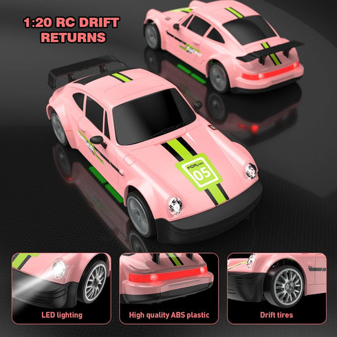 rc tech 2.4GHz 1:20 4WD 20KM/H 2Pcs Remote Control Car RC Drift Car Scale High Speed Remote Control Cars Vehicle
