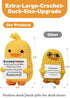 Inspirational Crochet Animals Stress Anxiety Relief Toys, Positive Affirmation Companion Crochet Duck, Handmade Mental