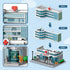 City Hospital Toy Building Set with LED Lighting, Compatible with Lego, Modular Architecture Set for Adults