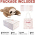Niuniu Daddy Weighted Sloth Stuffed Animal, 3.3lb Large Plush Pillow for Kids Adults, 20in Cute Weighted Sloth Toy
