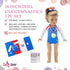 Emily Rose 18 Inch Doll Clothes Gymnastics Outfit & Accessories - Compatible with American Girl Dolls