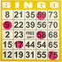 500 (100 5 4"x4" JUNWRROW Bingo Paper Game Cards - Sheets Books of Colors) - Disposable Cards- Ideal for Seniors