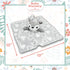 June Garden Cozy Dream Fleece Baby Security Blanket, Infants Nursery Bed Blanket - 15 x 15 inches Lovey - Stuffed Deer
