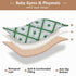 EtherSpher 1-Piecing 50'' 50''de Grass Green Checker Stars Plaid Soft Thick Baby Floor Play mat for Indoor Outdoor