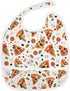IHCVHQX Baby Feeding Bibs for Boys Girls Pizza Slices Mushrooms Button Newborn Infant
