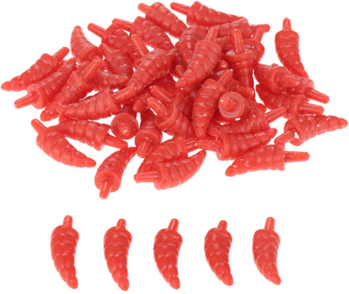 Yetaha 50PCS Mini Snowman Nose Plastic Red Noses for DIY Christmas Decoration Craft