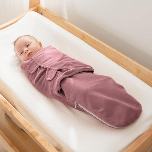 3 Pack 100% 0-3 Comfy Cubs Easy Swaddle Blanket with Zipper Closure, - Cotton Newborn Wrap, Small for Months Infants
