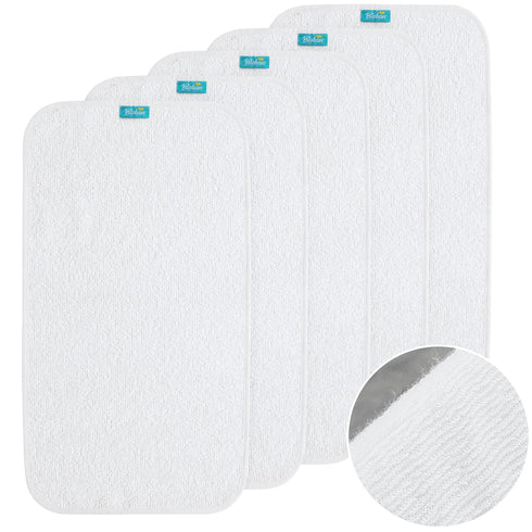 Changing Pad Liner 5 Count, Waterproof Larger Cover 28" X 15", Cotton Terry, Absorbent & Skin-Friendly