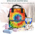 KHIRY Backpack Mummy Backpack Diaper Bag Nappy Baby Bag Sea Otter Multifunction Changing Bags for Travel, Tie Dye, One