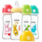 YOHKOH Natural Glass Baby Bottle with Level 2 Medium Flow Nipple, Newborn
