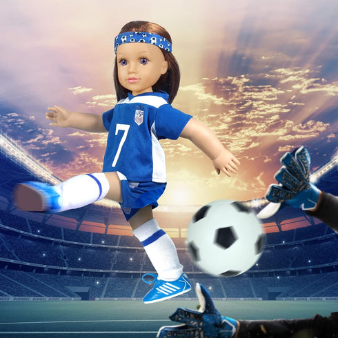 18 inch Doll Clothes Accessories - Compatible with 18 Inch Girl Dolls (Sports)