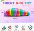 12PCS 3+ Cevioce Easter Basket Stuffers for Kids Slug Fidget Toys Bulk, Easter Gifts for Boy Girl Toddler Sensory
