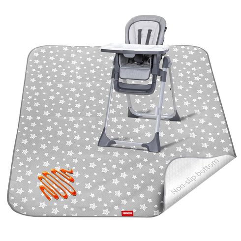 Splat Mat for Under High Chair, Non Slip Waterproof Mealtime Floor Mats