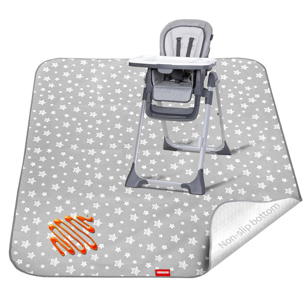 Splat Mat for Under High Chair, Non Slip Waterproof Mealtime Floor Mats