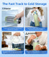 NISSYO.AM 22oz 24Hrs 2 &10 Stainless Steel Breastmilk Cooler - Portable Breast Milk Chiller for Travel, Includes