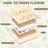 GTQYYF 11"x11" 10 Flower Press Kit Large, Layers Wooden Flower Pressing Kit for Adults & Teens, DIY Bouquet