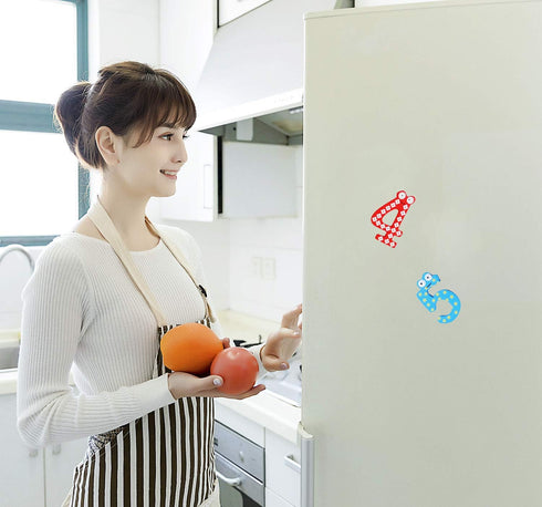 PENTA ANGEL 10Pcs Wooden Magnets, Large Cute Wood Magnetic Refrigerator Numbers for Home Office
