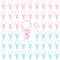 50 Pacifiers for Baby Shower Game Boy Girl, 2.75 Plastic Pacifiers Baby