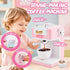 Playset Sets 4-8,Pink 3-5 Play Kitchen Accessories,Toy Kitchen Appliances with Blender,Coffee Maker,Mixer,Toaster,Kids