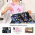 Jihqo Diaper Changing Pad Cute Bows Pink Portable Diaper Mat with Built-in Pillow Travel Changing Station for Baby