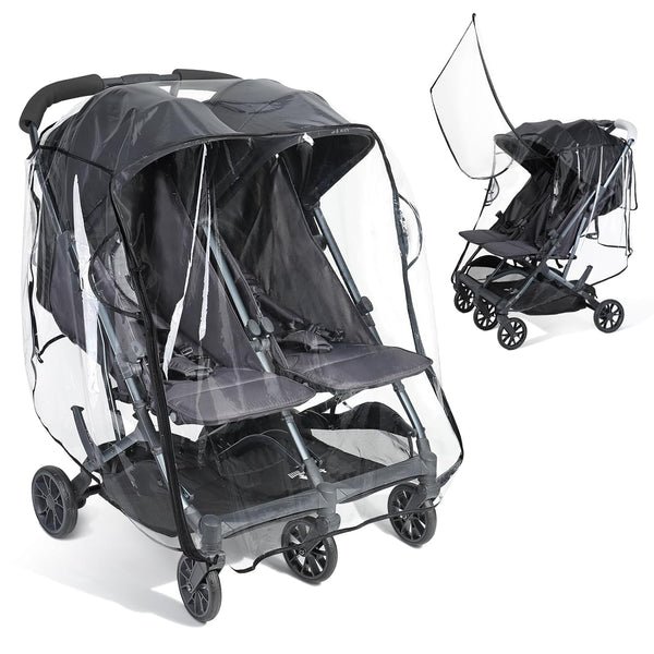 IvyWind Double Stroller Rain Cover, Universal Stroller Cover for Side by Side