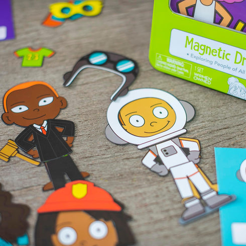 Magnetic Dress-up Playset for Kids, Mix and Match Magnetic Outfits, Accessories, and Characters for Ages 4+