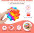 RadBizz Push Pop Bubble Fidget Sensory Toy Ball for Autism, Stress, Anxiety Relief for Kids and Adults, Multicolor