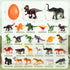 24 Pack Shemira Easter Eggs Filled with Animal Dinosaur Toys, Easter Basket Stuffers Fillers, Easter Goodie Bag