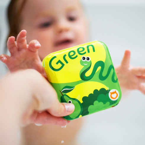 Floating Baby Bath Books BabyBibi - Kids Learning Bath Toys, Waterproof Bathtime Toys for Toddlers (Set of 4)