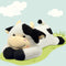 Easfan 36’’ Lying Cow Stuffed Animal, Large Hugging Plush Pillow Toy for Home Decoration Gifts