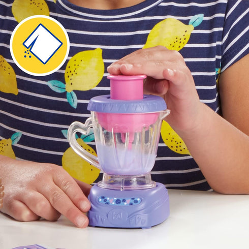 Baby Alive Magical Mixer Baby Doll, Blueberry Blast with Blender Accessories, Wets, Eats, Black Hair, Ages 3 and Up
