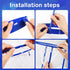 3 Pack Adjustable Head Hoop Basketball Party Game for Kids and Adults with 40 Balls for Indoor Outdoor Fun Activities