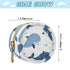 YETTASBIN Whale Portable Pacifier Holder Case with Metal Hook Buckle & Zipper for Diaper Bag and Stroller, Versatile