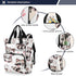 YANENDIE Backpack, Backpack Backpack Kawaii Raccoon Pattern Diaper Bag Unisex Travel Baby Diaper Bags with Stroller