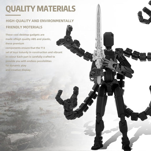 PkghoKids T13 7.2inch 3D T13 13 13 Assembly Completed Action Figure Printed Multi-Jointed Movable Nova Robot Action