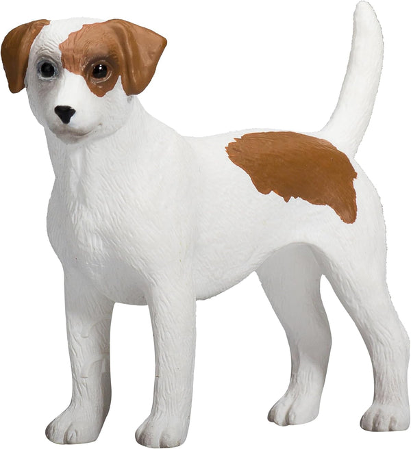 MOJO Jack Russell Terrier Realistic Domesticated Animal Toy Replica, Hand Painted Figurine