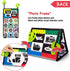 teytoy Tummy Time Baby Mirror Toys with Teethers, Double Black and White High Contrast Baby Toys 0-6 Months, Foldable Floor Sensory Development Toys for Infants Newborn