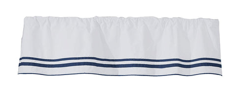 Baby Doll Bedding Soho Window Valance, Navy