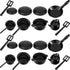 Sumind 20 Pcs Dollhouse Miniature Cooking Set, Pots and Pans 1/12 Scale Metal Stovetop Cookware for Dollhouse Decoration