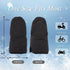 Zsedrut Universal Winter Stroller Gloves, Anti-Freeze Mittens, Water Repellent Hand Warmer Muff, Fleece Lined (Black-2).