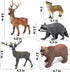 Forest Animals Figurines Toys - 10PCS Realistic Plastic Wild Woodland Animals Figures Playset - Birthday Gift