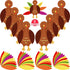 Gejoy 56 Pieces Thanksgiving Turkey Craft Kits DIY for School Activities Decoration Supplies, Makes Up to 8 Turkeys