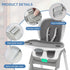 Runhike 5 Buckle,1PC Adjustable High Chair Straps Replacement Compatible with Ingenuity for Most for Most Point High