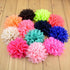 Fodattm 30PCS Women 30 Solid Colours 4" Chiffon Fabric Flowers for DIY Flower Headbands and Decorative Wedding Flowers