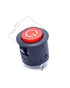2pcs WEELYE 6V 12V Bumper Cars Push Button Red Circle Power Start Switch for Kids Electric Ride-On Car Parts