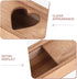PERSELOSO Wooden Pregnancy Test Keepsake Box with Lid Announcement Storage Container Brown Pregnancy Announcement Box