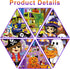 Halloween Jigsaw Puzzles 100 Pieces - Colorful Costume Party Puzzles, Family Game Gift, 27.5 x 19.7 Inch