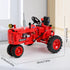 WanJJXW 1/12 Set,Farm 6+,STEM 302 Classic Red Tractor Building Blocks Tractor Building Kit Toy for Kids Ages