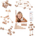 Wooden Building Block Toys for Kids Ages 4-8, 60 Pcs STEM Preschool Learning Educational Toys for Creative Construction